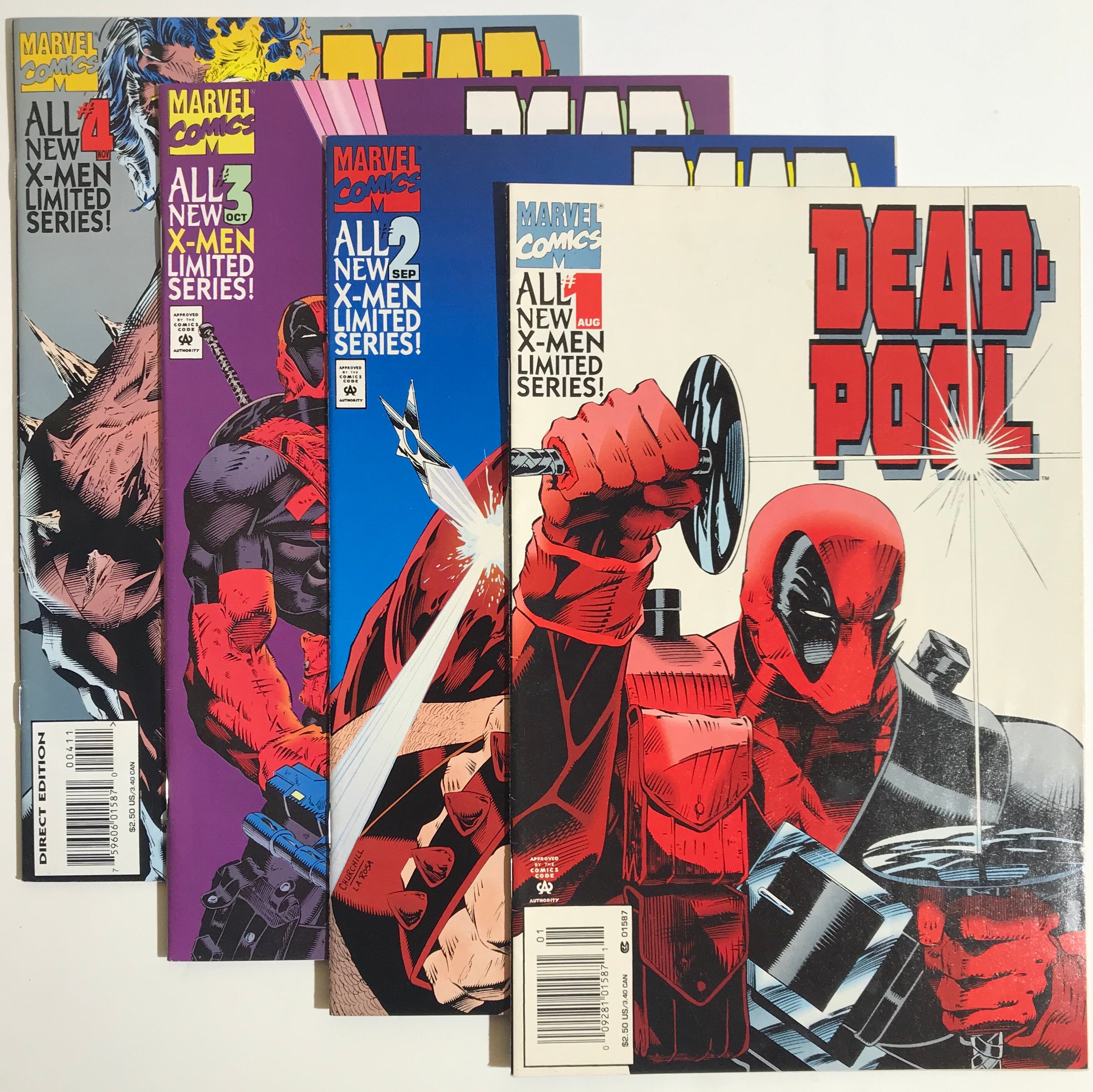 Deadpool popular - Limited Series Set of 4 Comics - 1993